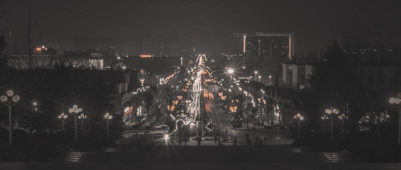 五台山夜景